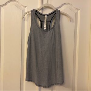 Lululemon Black & White Stripe Love Tank Size 6